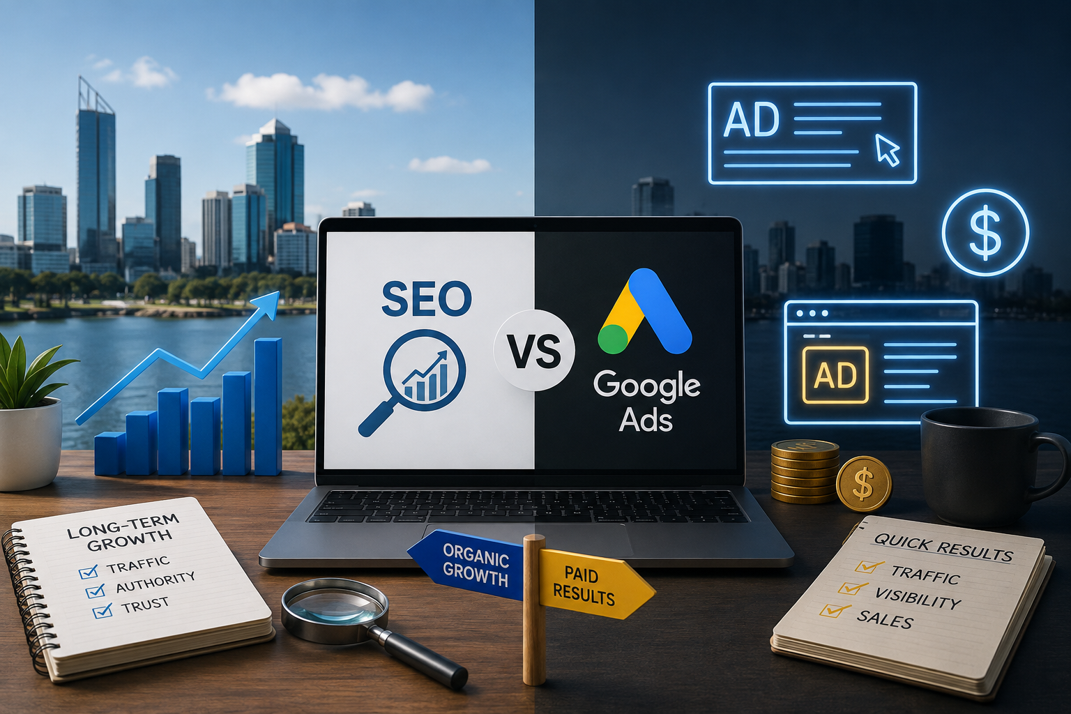 Using SEO and Google Ads together for smarter Perth business marketing