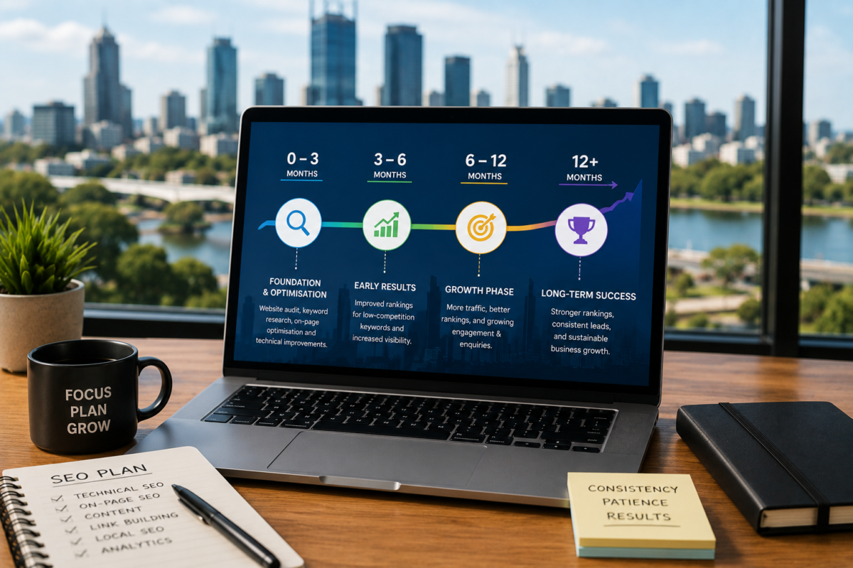 SEO timeline showing how long it takes for Perth businesses to see results